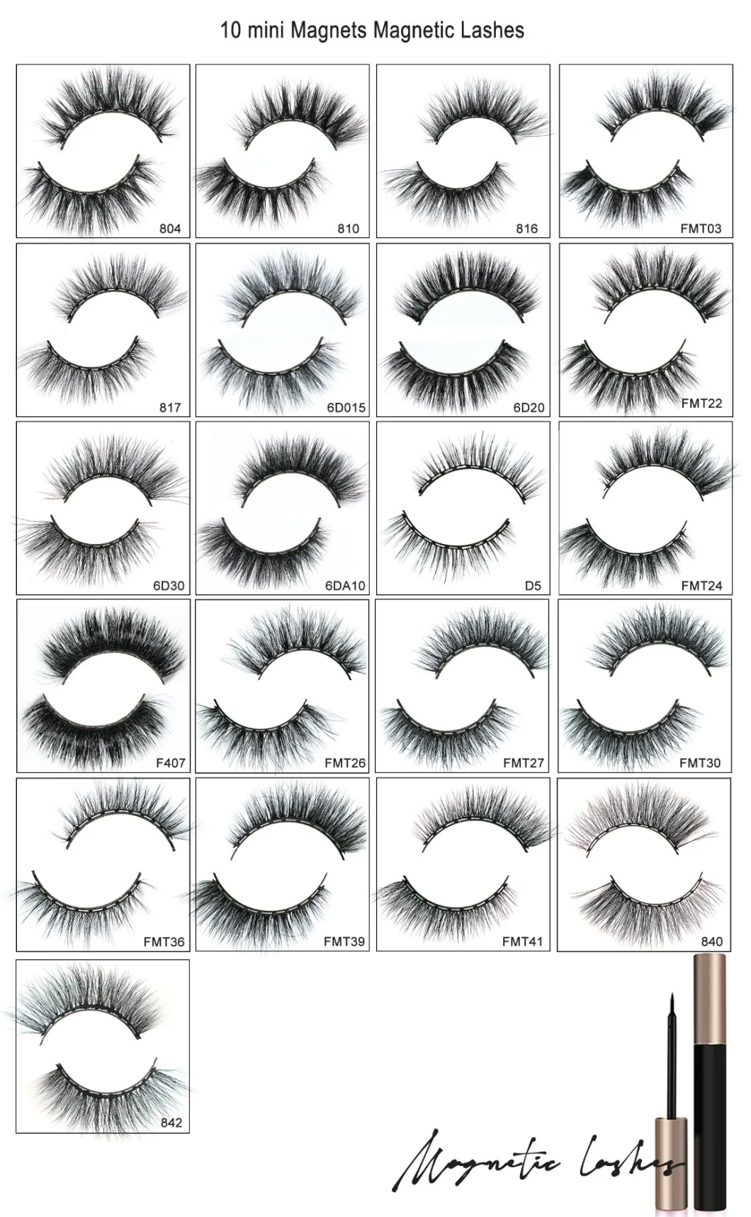 China Wholesale Plant Fiber Lashes Natural 18mm 3D Strip Eyelash Short Fluffy Softer Vegan Ecological False Lashes Eyelashes with Private Label