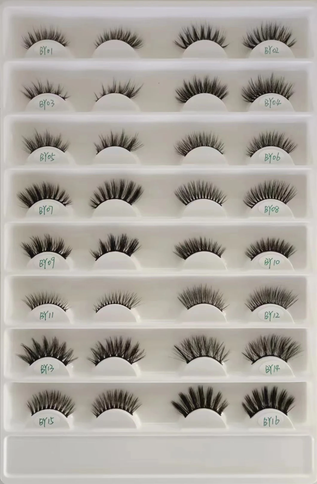 Wholesale Natural Curly Half Lash Handmade Vegan 3D Faux Mink Half Circle Eyelashes Supplier