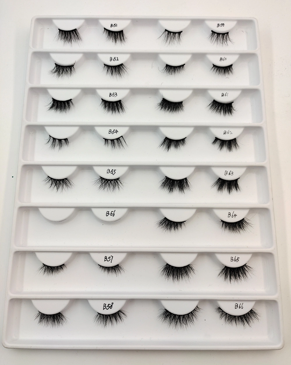 Customized Packaging and Logo Printing 3D Falsies Mink Half Strip Eyelashes