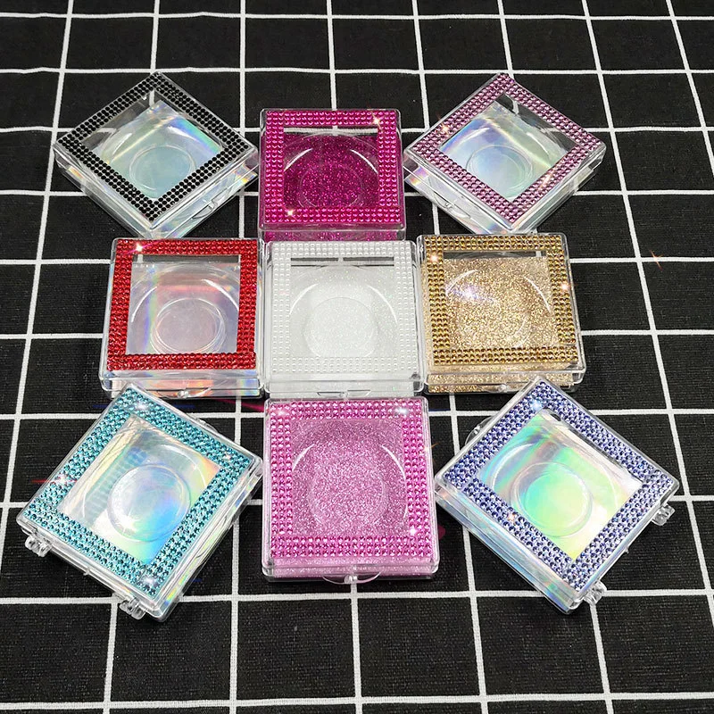 Custom Logo Soft Paper Lashbox Rectangle Matte Holographic Eyelash Packaging